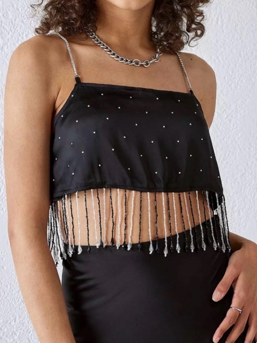 NWT URBAN OUTFITTERS Milina Embellished
Crop Cami Top Size XS